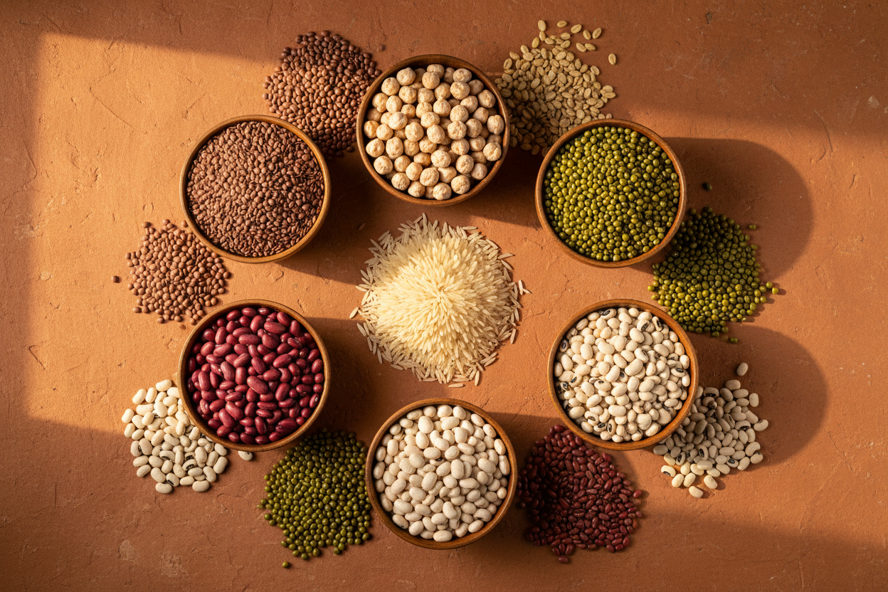 Grains, Beans & Pulses