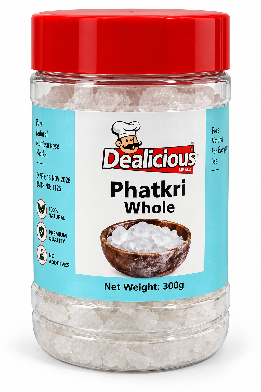 Phatkari (Fitkari) whole potassium alum for traditional grooming and deodorising