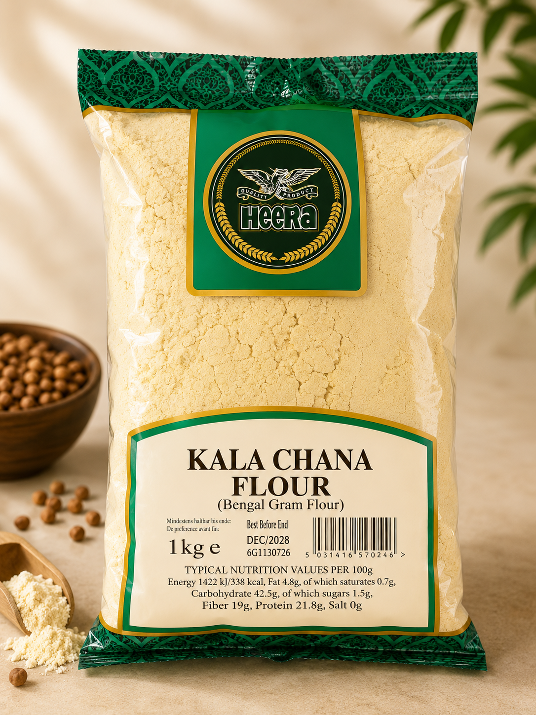 Heera Kala Chana Flour Bengal Gram 1kg