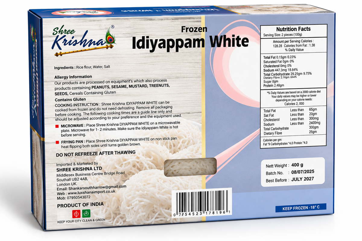 Shree Krishna Idiyappam White (String Noodles)