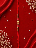 Red & Gold Bead Rakhi 9