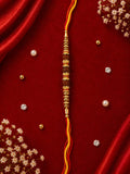 Rudraksha & Gold Rakhi 14