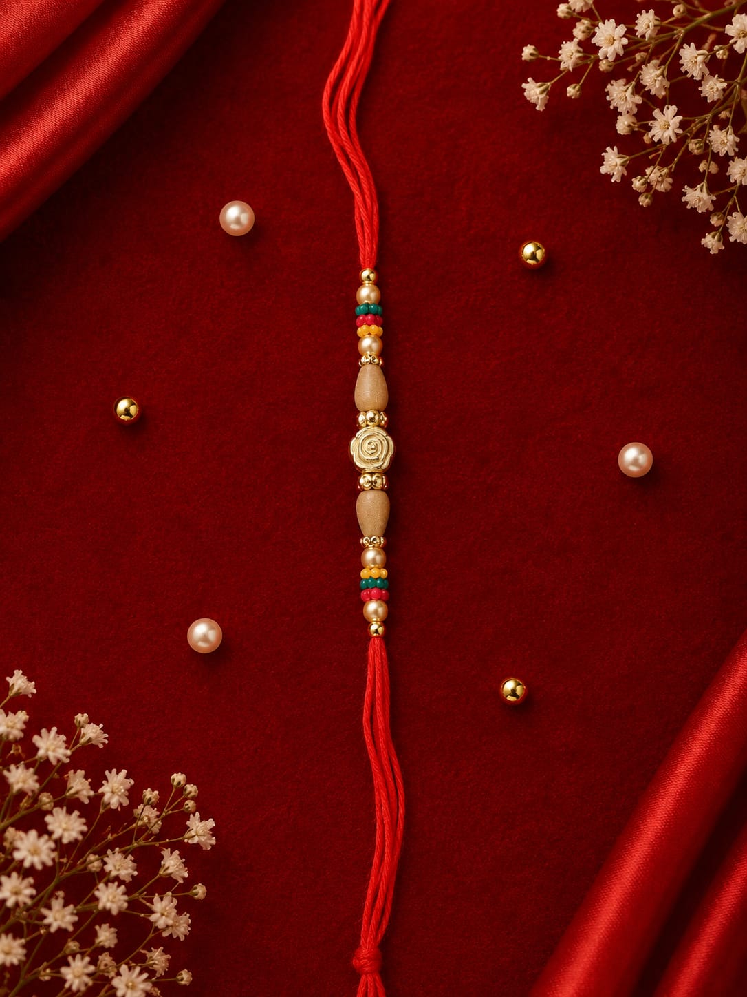 Sandalwood & Gold Om Rakhi 16