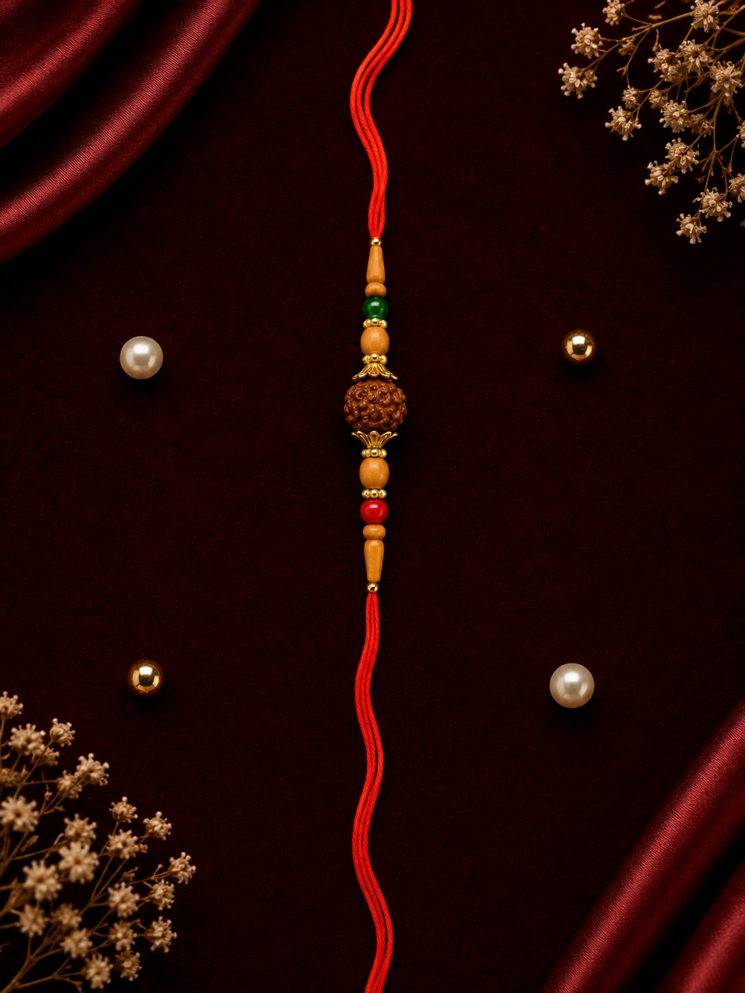 Premium Rudraksha Rakhi 26