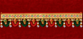 Traditional Indian Red & Green Beaded Toran with Mirror Work | Diwali Door Hanging