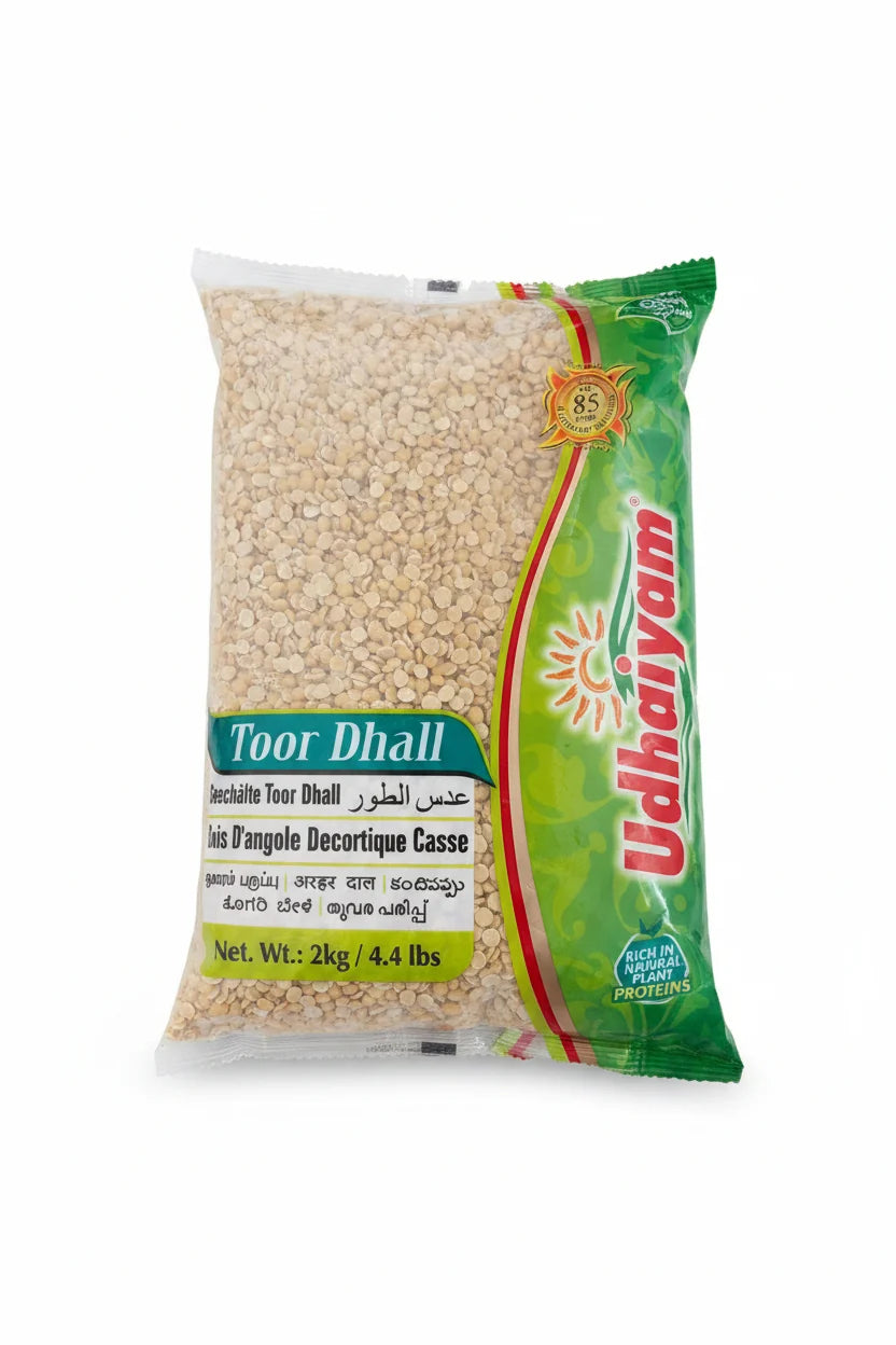 Udhaiyam Toor Dhall 2kg | Toor Dal Split Pigeon Peas