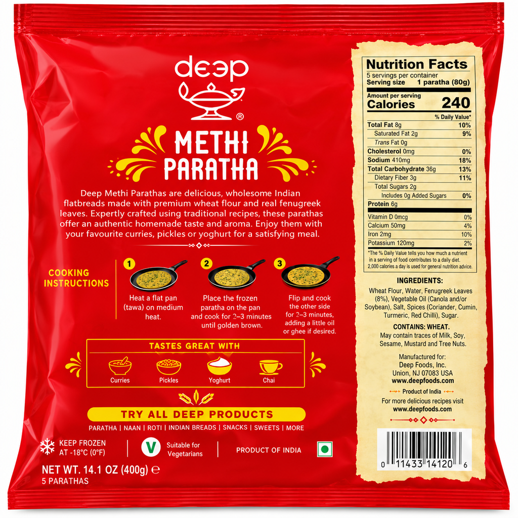 Deep Methi Paratha