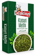 Dealicious Mealz Kasuri Methi dried fenugreek leaves for Indian cooking from Curry Kart