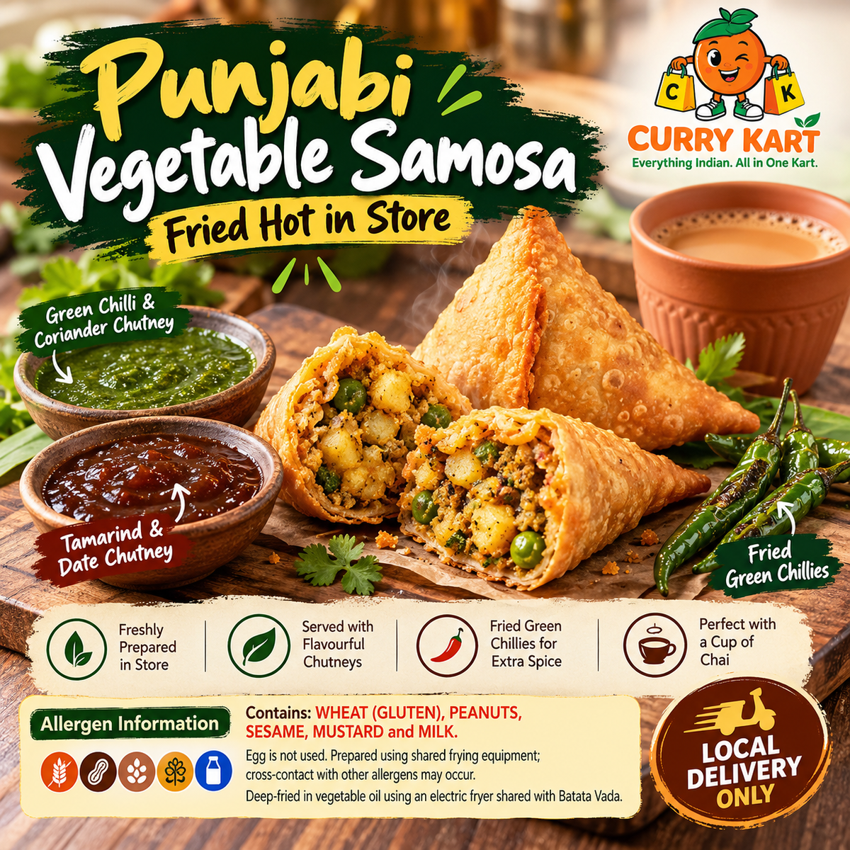 Punjabi Samosa (Veg)