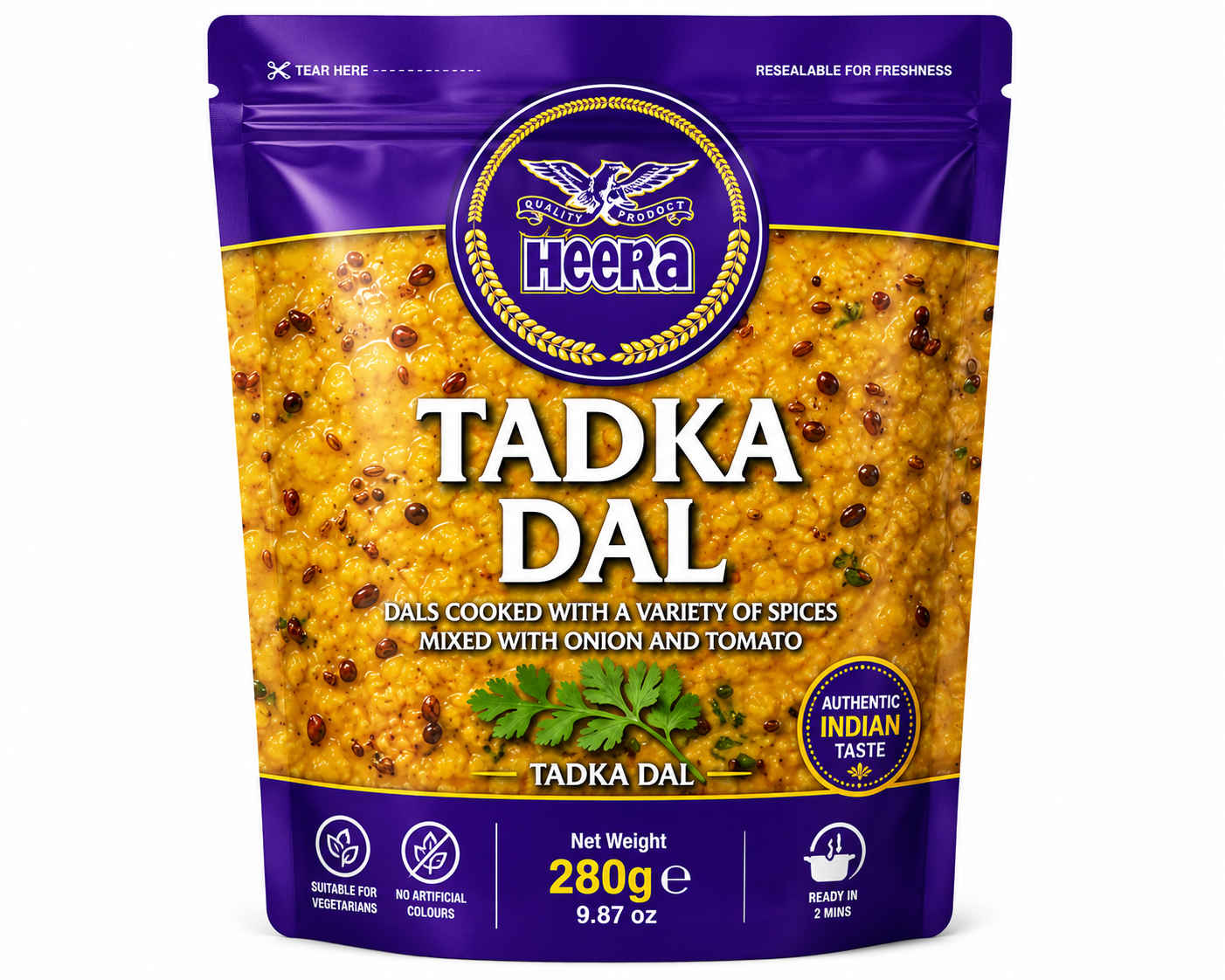Heera Ready To Eat Dal Tadka (Pouch)