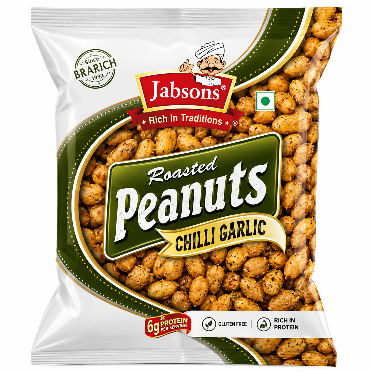 Jabsons Chilli Garlic Roasted Peanuts 140g