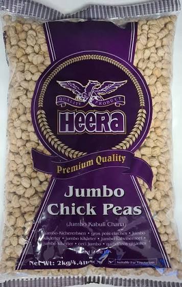 Heera Jumbo Chick Peas - Dried Kabuli Chana
