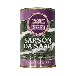 Heera Sarsoon Da Saag 450g -  Ready To Eat Can